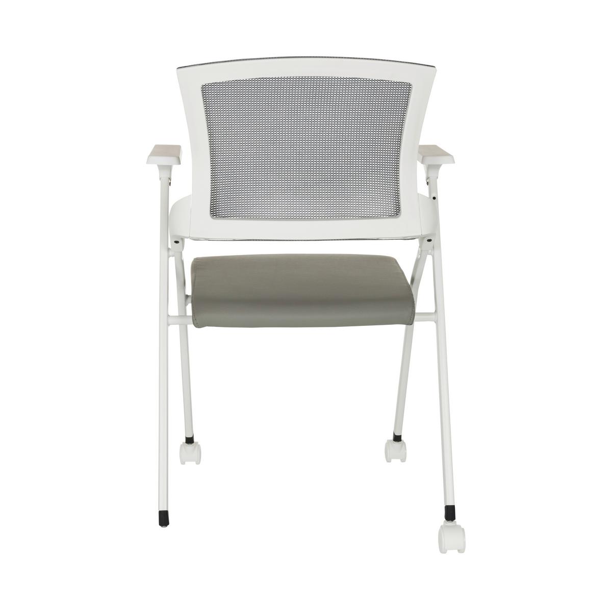 Besucherstuhl Priority Ii W - Weiß/Grau, Basics, Kunststoff/Textil (61/98/58cm) - MID.YOU