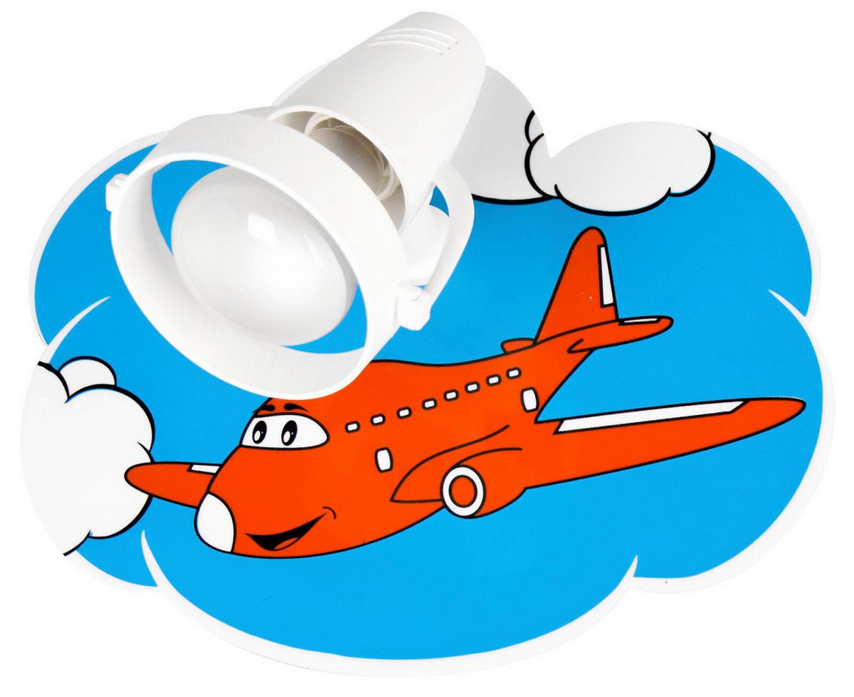 Kinderwandleuchte 5217108 Flugzeuge 1-Fl - Blau/Gelb, Basics, Holzwerkstoff/Kunststoff (18/22/16cm)