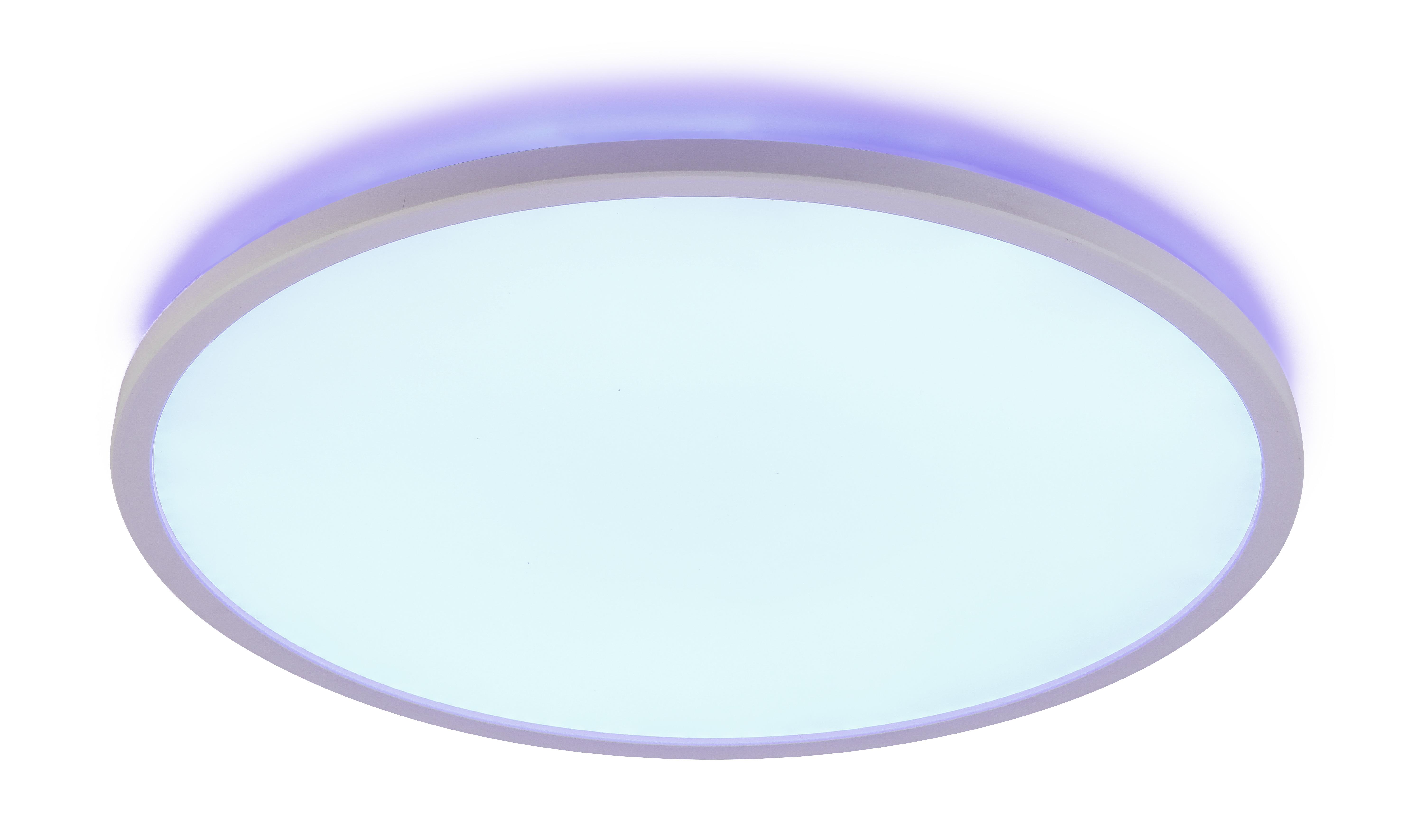 Stropní Led Svítidlo Albina, Včet. Rgbw Led 22w - bílá, Moderní, plast (42/2,85cm) - Premium Living
