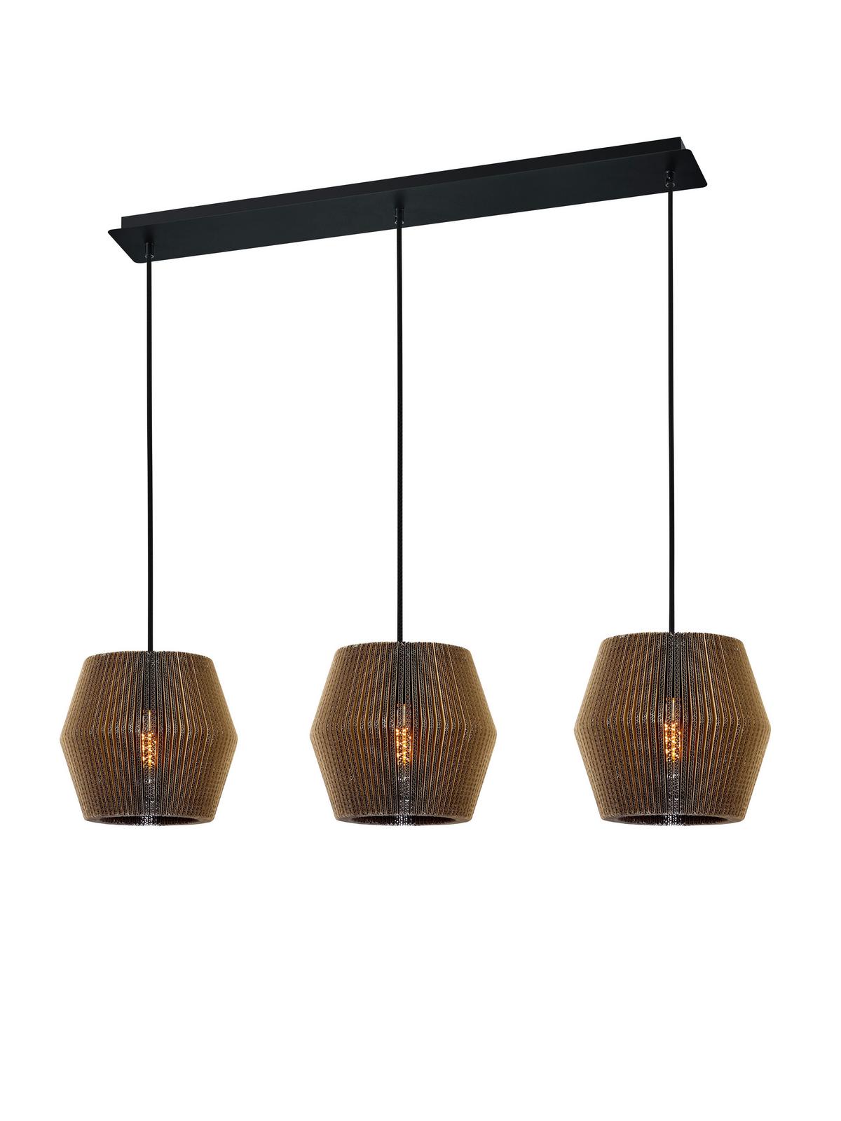 Hängeleuchte 20600/3-20 - Naturfarben, Design, Karton (100/10/150cm) - Hell