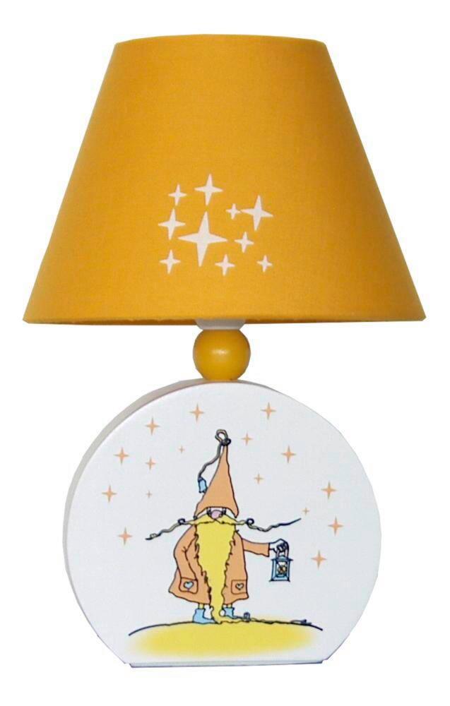 Kindertischleuchte 41-40148 Casper - Orange/Weiß, Basics, Holzwerkstoff/Textil (17/17/20cm)