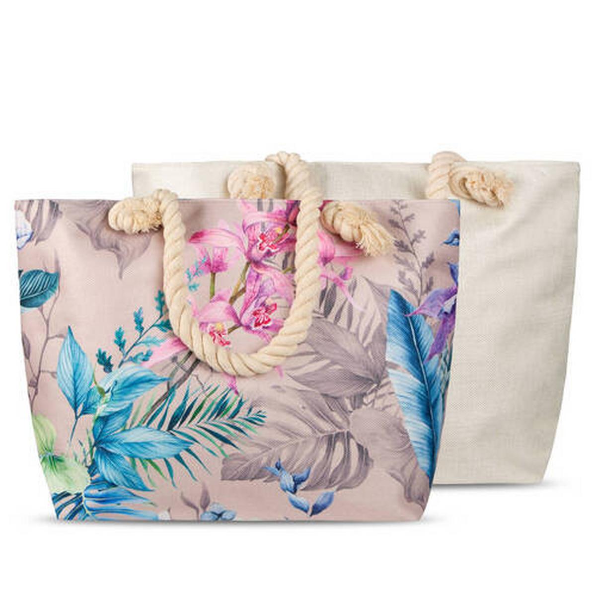 Strandtasche Mae Multicolor 43x60 cm - Multicolor, KONVENTIONELL, Textil (43/60cm)