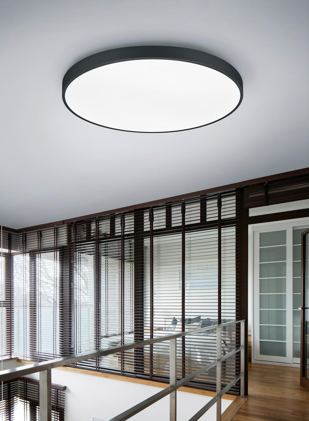 Led-deckenleuchte 627417532 Waco - Schwarz, Design, Metall (75/6,5cm) - Trio Leuchten