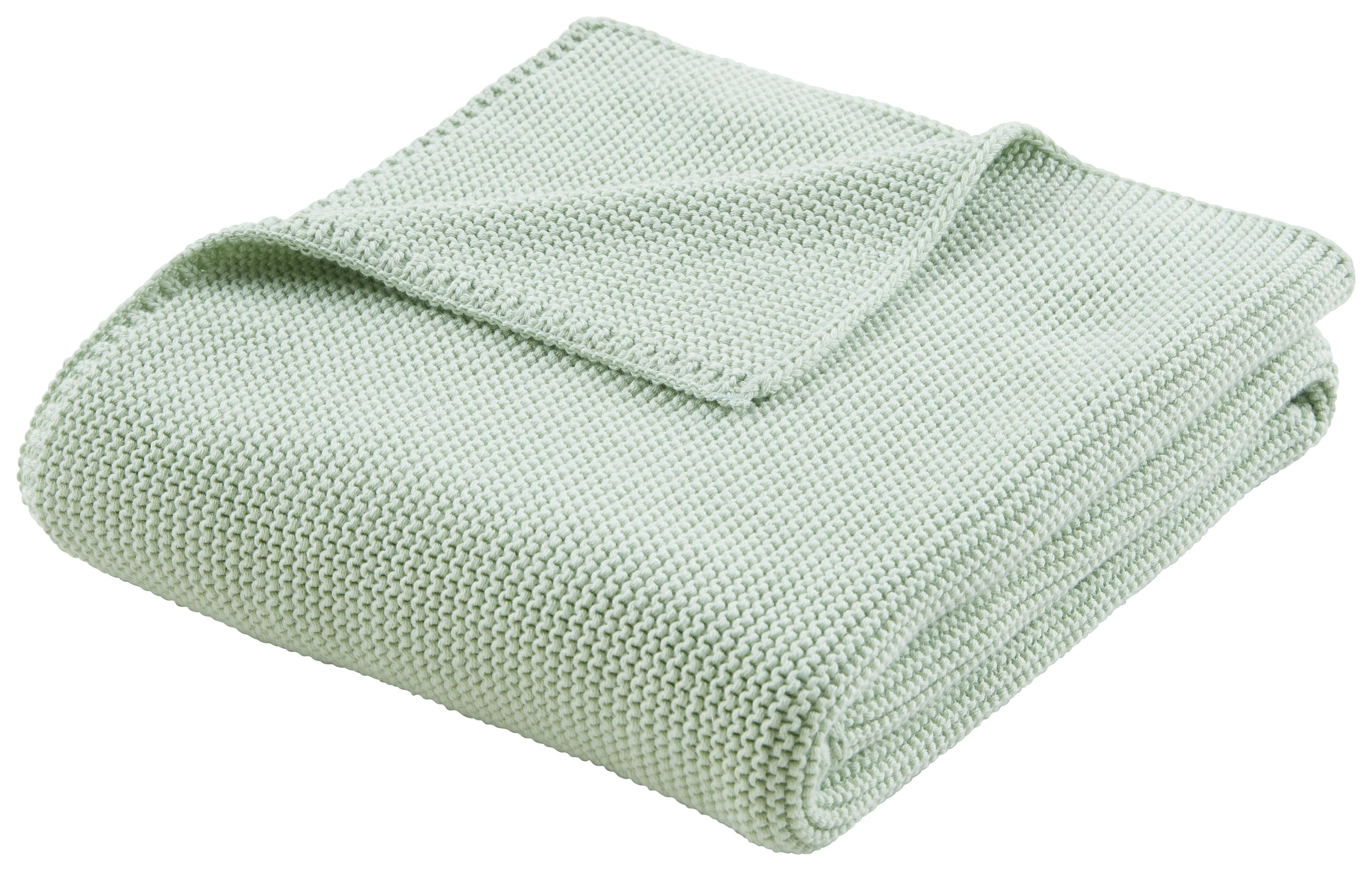 PRIKRÝVKA PRE BÁBÄTKO Babystrick, 75/100cm - svetlozelená, Konventionell, textil (75/100cm) - Premium Living