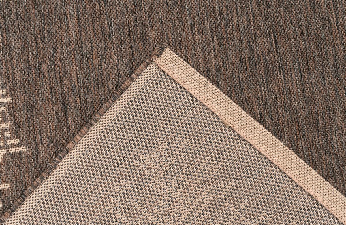 Flachwebteppich Splash 900 Braun/Creme, 160x230 cm - Creme/Braun, KONVENTIONELL, Textil (160/230cm)