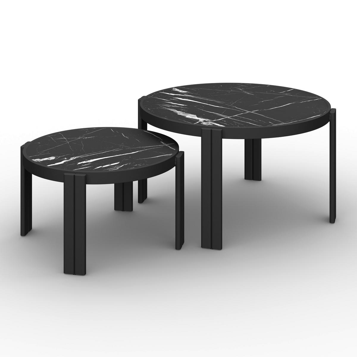 TERASOVÁ SEDACIA SÚPRAVA CHERRY - čierna/svetlosivá, Modern, kov/textil (265/73,5/265cm) - Bessagi Garden