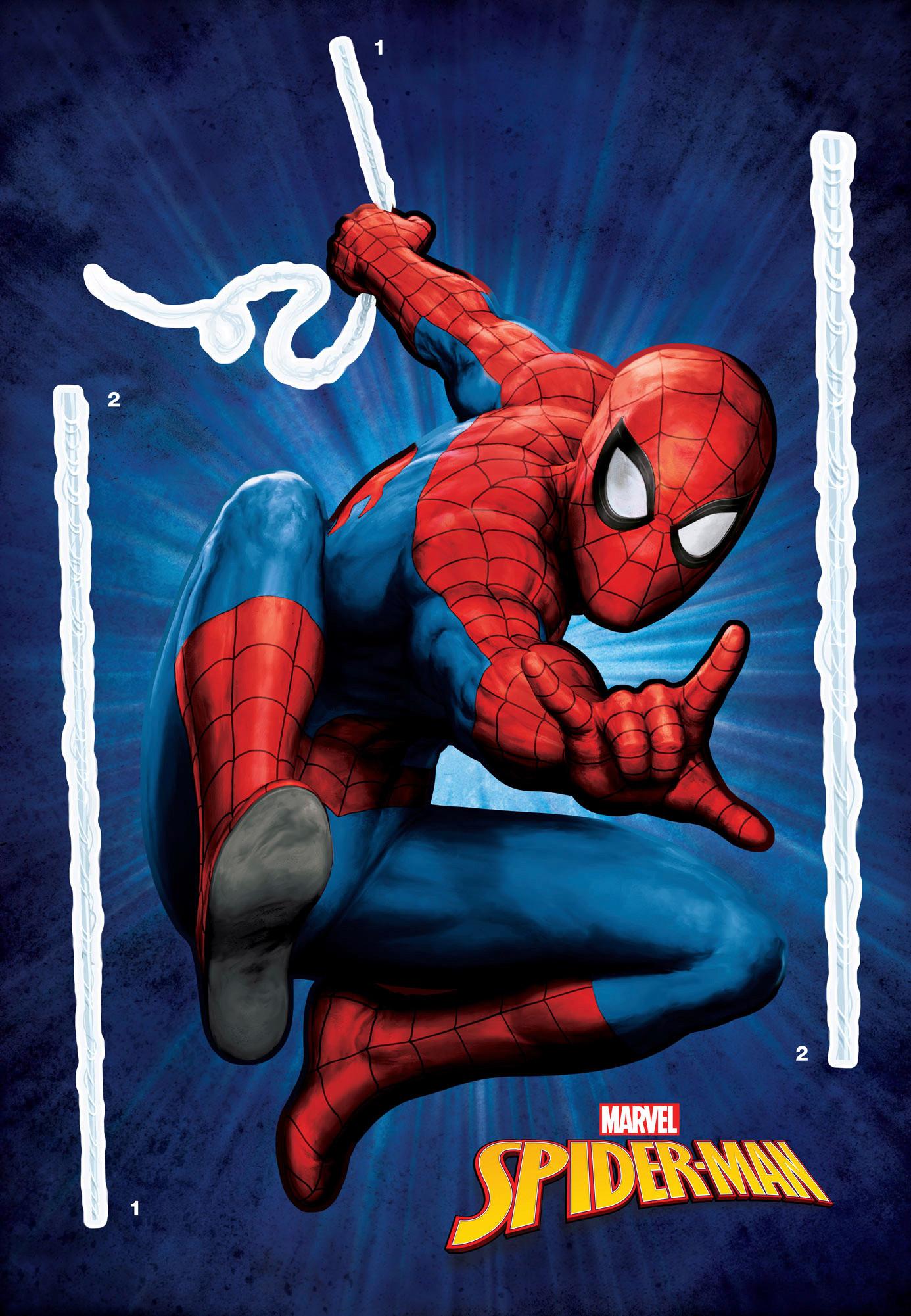 Wandtattoo Spider-Man - Multicolor, Basics, Kunststoff (50/70cm) - Komar