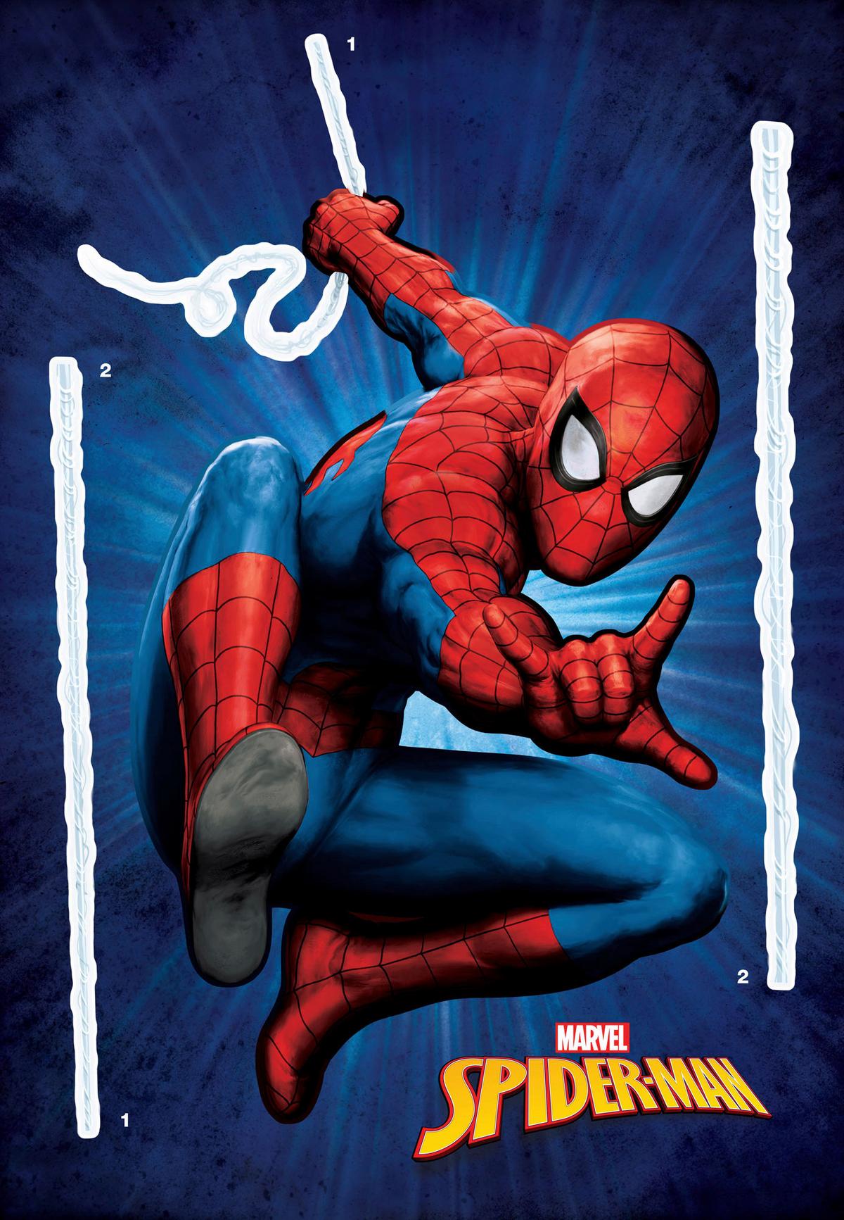 Wandtattoo Spider-Man - Multicolor, Basics, Kunststoff (50/70cm) - Komar