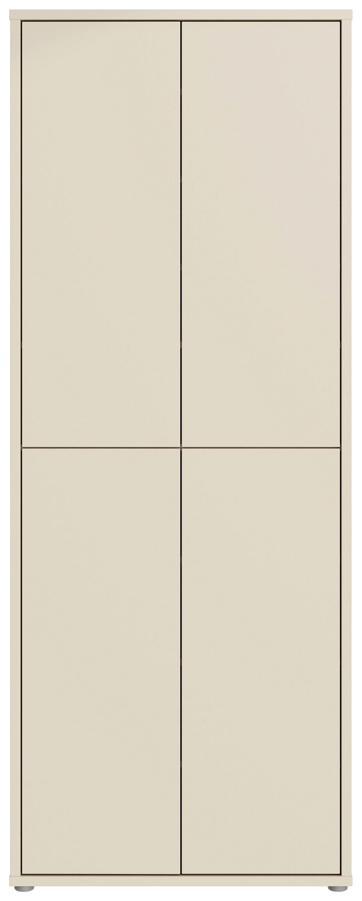 Botník, barva kašmírová, š: 74,5cm - šedá/pískové barvy, Moderní, kompozitní dřevo/plast (74,5/191,9/34,9cm)