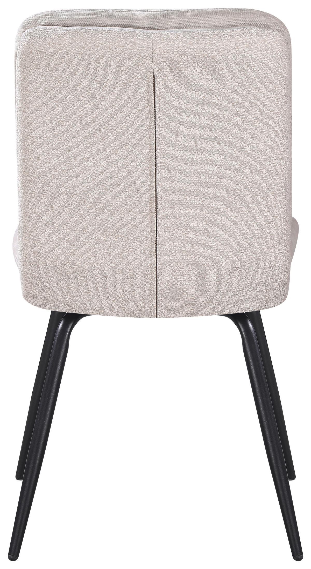 ŽIDLE NOVA - černá/béžová, Moderní, kov/textil (48/89/67cm) - Premium Living