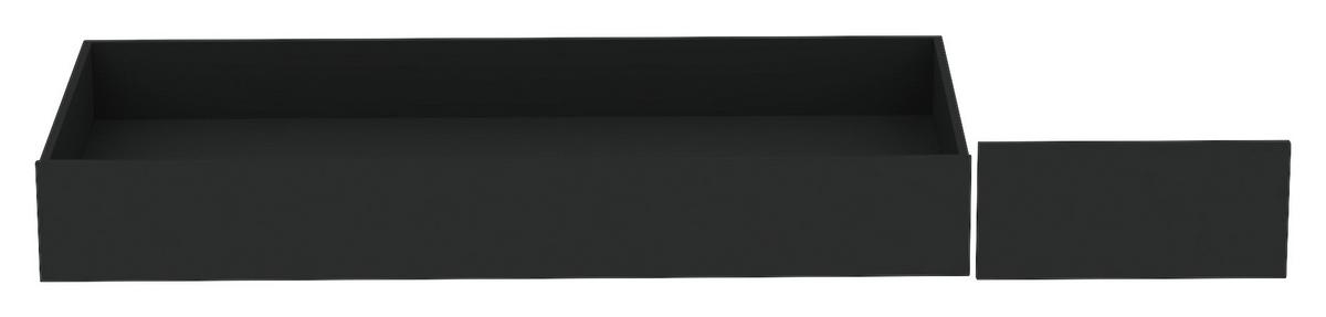 Bettkasten Unit B: 149,5 Cm Anthrazit Mit Rollen - Anthrazit, KONVENTIONELL, Holzwerkstoff (149,5/21/68,5cm) - Ondega