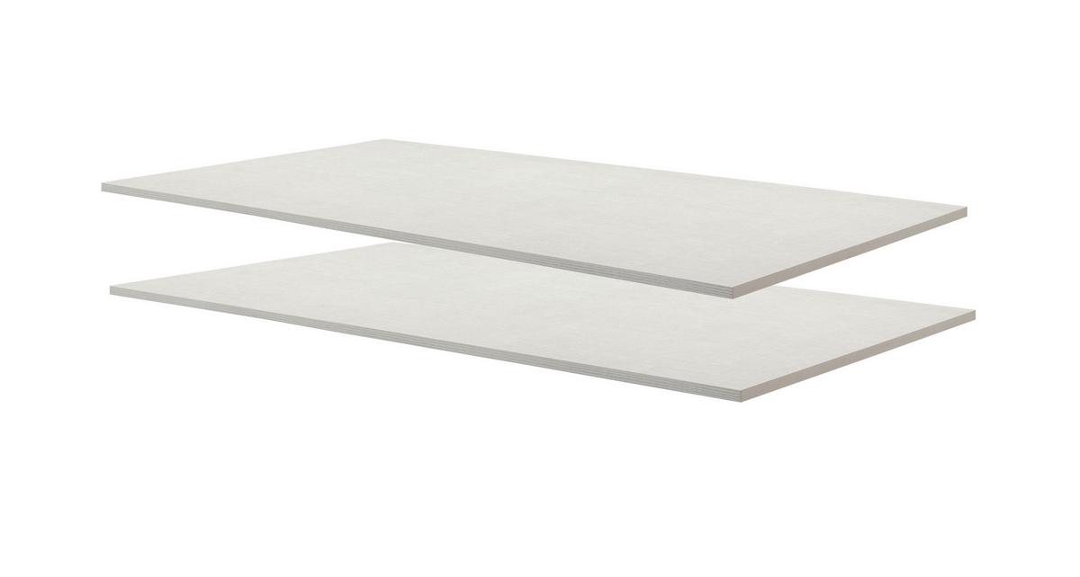 Belső Polcszett Systema - szürke, Modern, faalapú anyag (99/55,4/18cm)