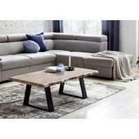 Konferenční stolek Gaya, dřevo akácie - černá/barvy akácie, Design, kov/dřevo (115/60/40cm) - MID.YOU