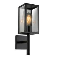 AUSSENWANDLEUCHTE 21-32263 HOSTA - Schwarz, Design, Metall (12/19/38cm)