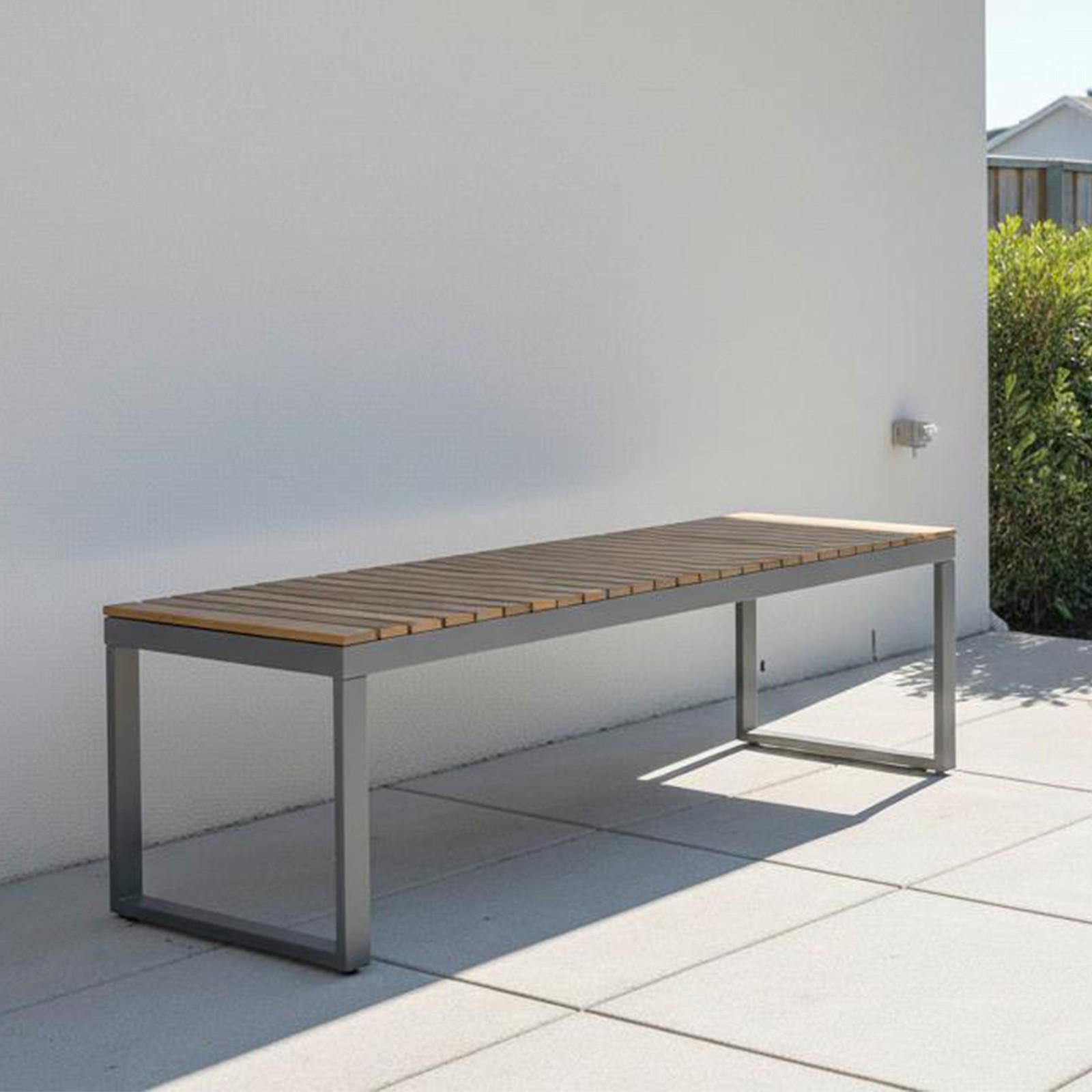 Gartenbank Ph-Aca-Gb-Brown - Akaziefarben, Basics, Holz/Metall (130/35/45cm)