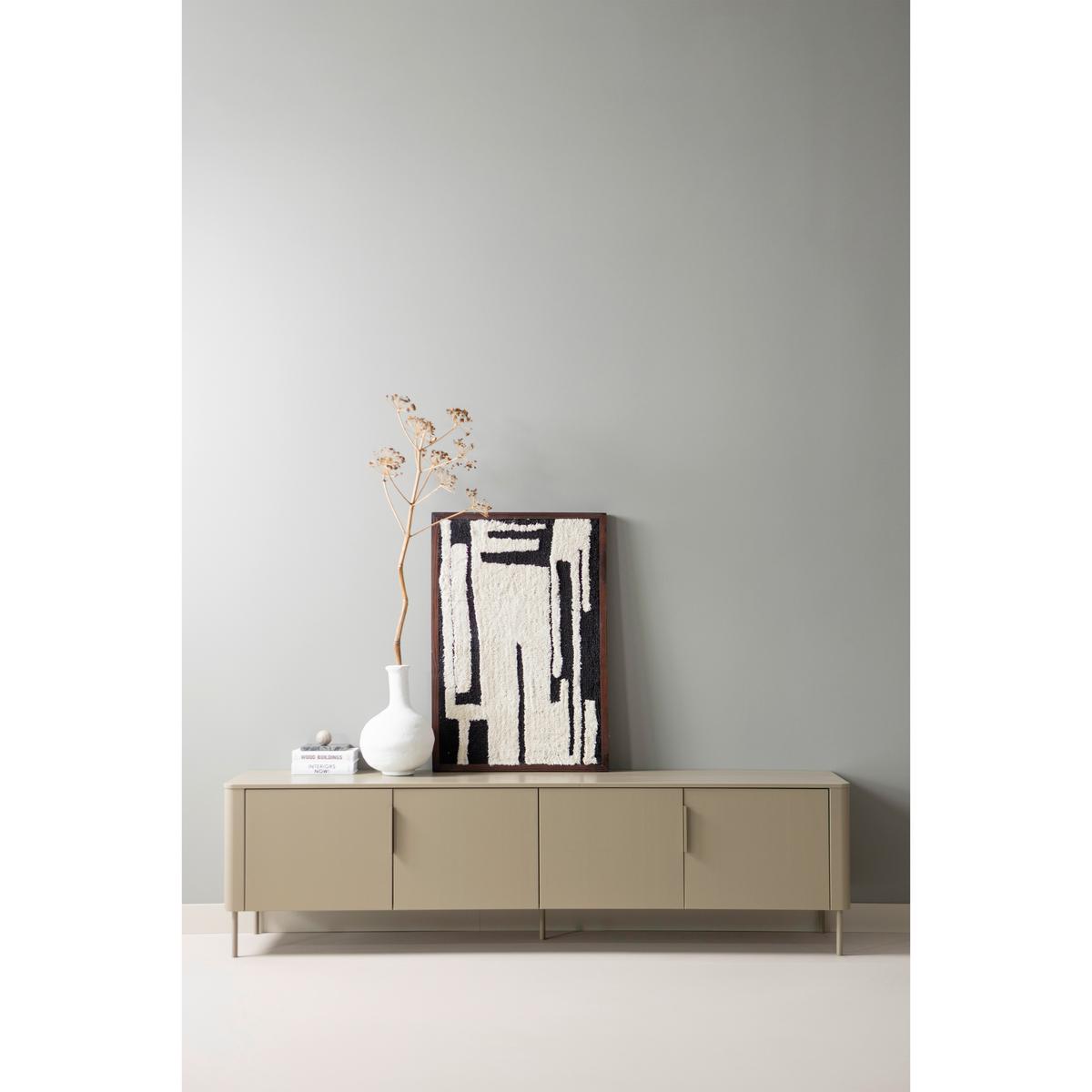 Bild Dunkelbraun, B/H/T: 60x90x10cm - Dunkelbraun/Schwarz, Basics, Holzwerkstoff/Textil (60/90/10cm) - Livetastic