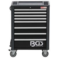 Werkstattwagen Leer Schwarz/Silberfarben B: 72,4cm - Silberfarben/Schwarz, Basics (72,4/103,3/47cm)