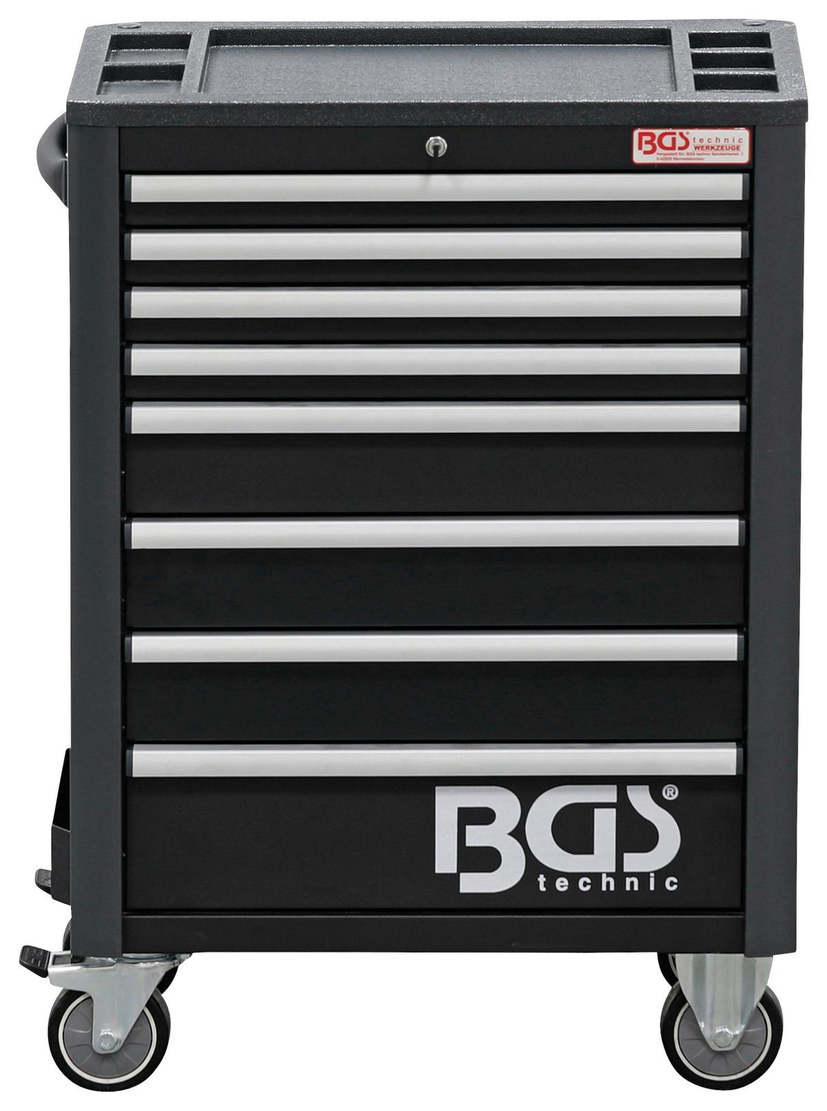 Werkstattwagen Leer Schwarz/Silberfarben B: 72,4cm - Silberfarben/Schwarz, Basics (72,4/103,3/47cm)