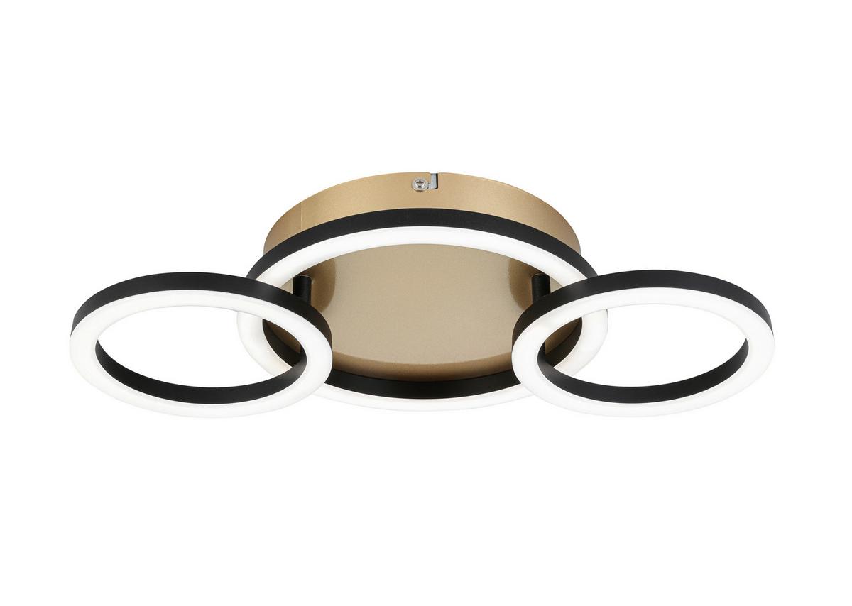 STROPNÉ LED SVIETIDLO NUMIM - čierna/cappuccino, Modern, kov/plast (43/23/5cm) - Mömax