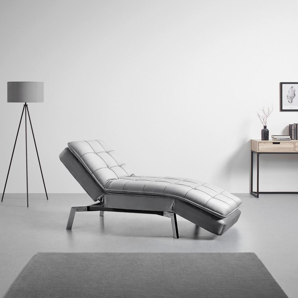 Polohovateľné Ležadlo ELIA šedá