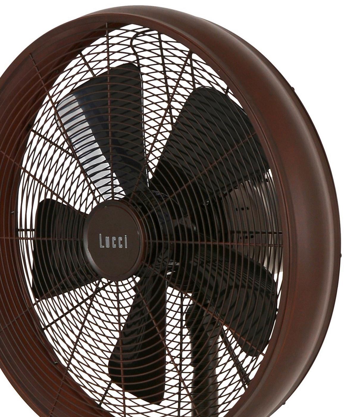 Standventilator 50 Watt Pedestal H: 150 Cm - Bronzefarben, Basics, Metall (41/150/41cm)
