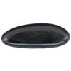 Servírovacia tácka Gourmet-M, Ø: 35cm - čierna, Modern, keramika (35,5/15/3,5cm) - Premium Living