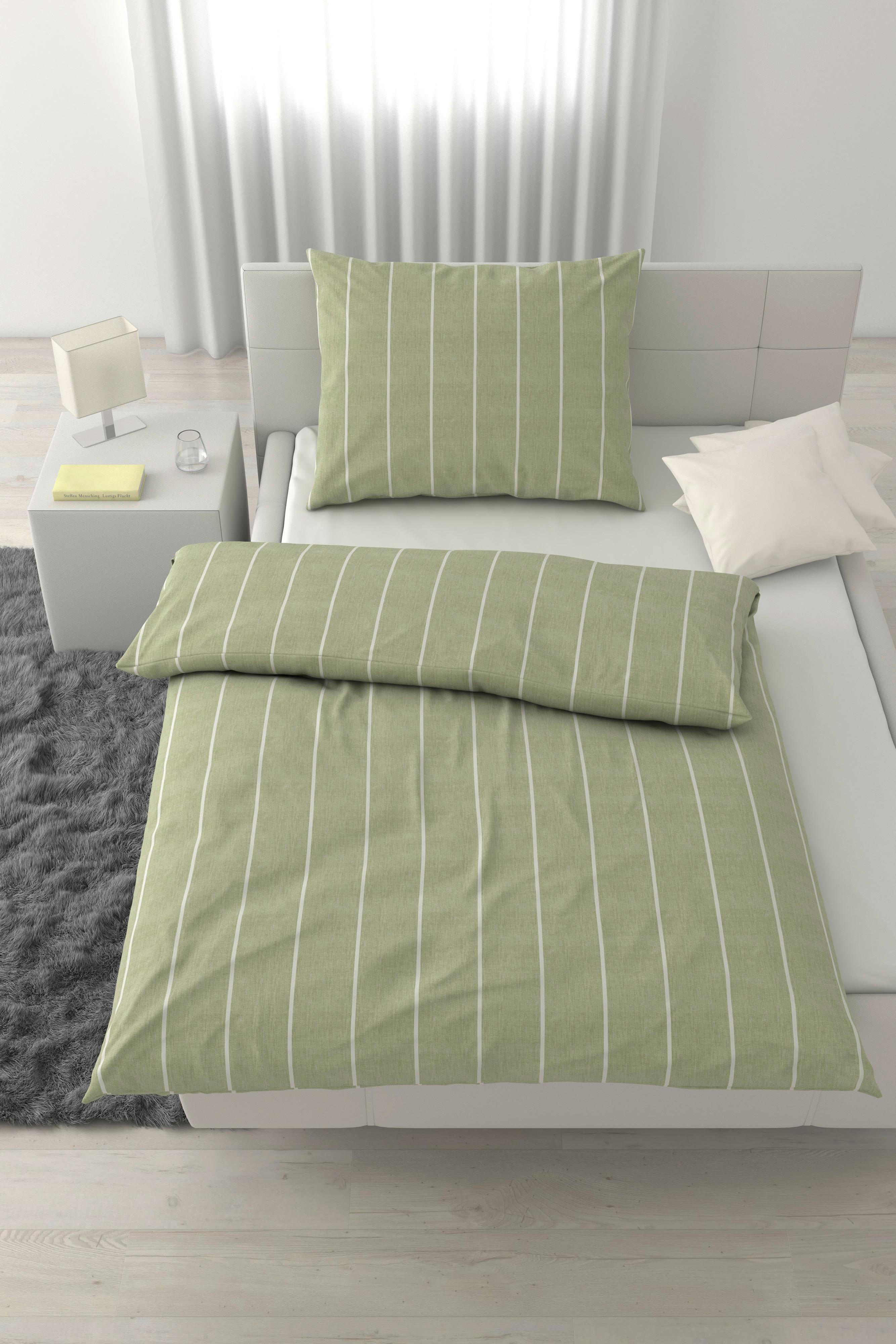 POVLEČENÍ TYLINE - šalvějově zelená, Moderní, textil (200/140/0,1cm) - Mömax