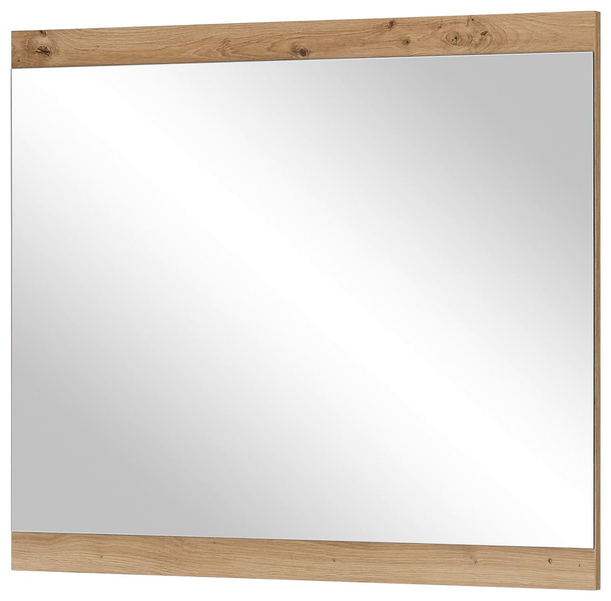 Wandspiegel Milan 85x70 cm Rahmen Eiche Artisan Dekor - Eiche Artisan, Natur, Glas/Holzwerkstoff (85/70/2cm) - MID.YOU