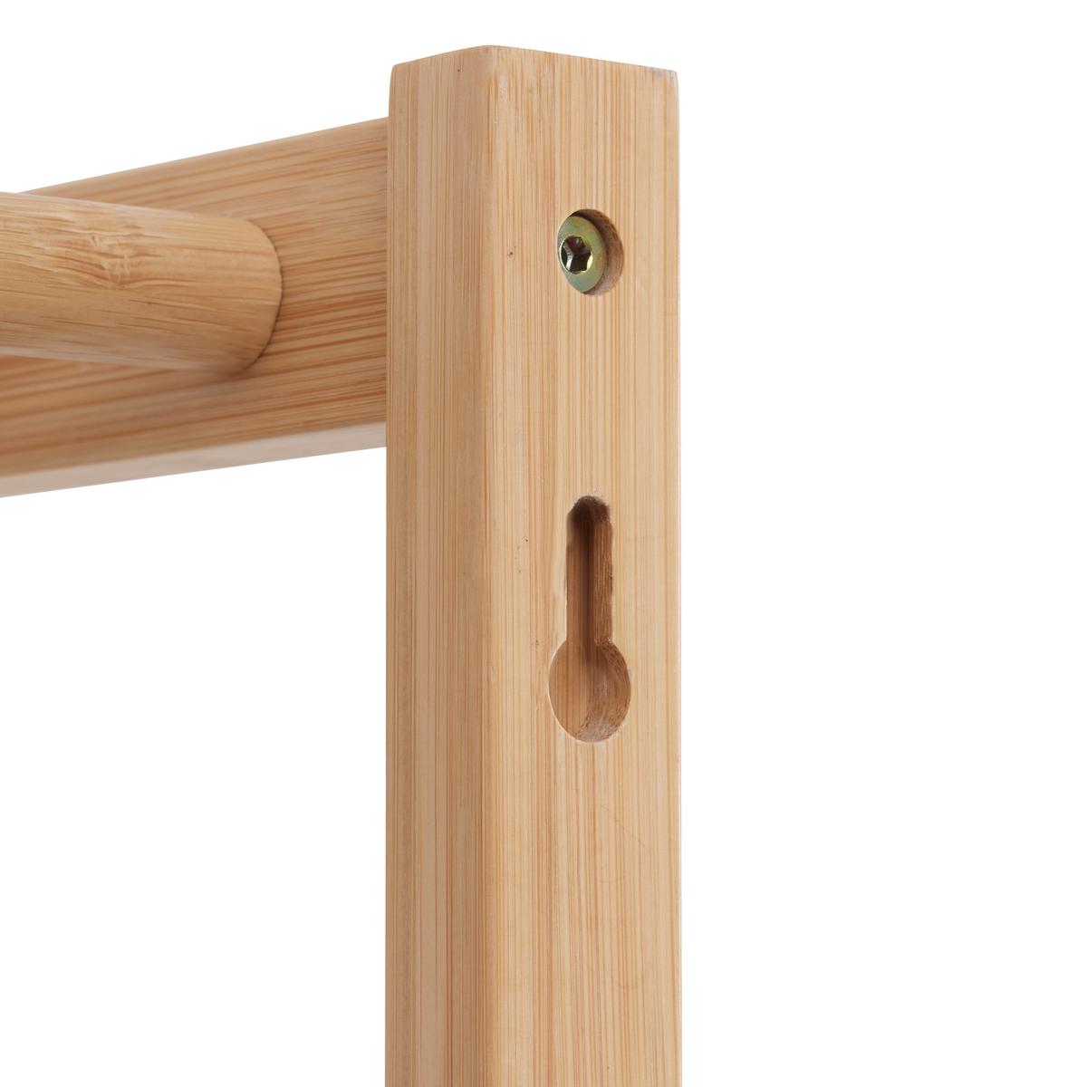 Nástenný vešiak BONNIE, bambus - prírodná farba, Konventionell, drevo (51/25/28cm) - Based