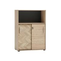Aktenschrank Arezzo Eichefarben B: 80,1cm - Eichefarben, MODERN, Holzwerkstoff (80,1/113,4/38,2cm) - MID.YOU