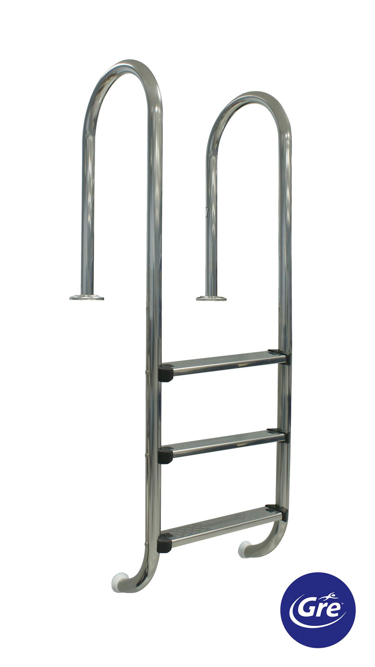 Poolleiter Leiter - Alufarben, KONVENTIONELL, Metall (158cm) - Gre