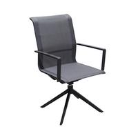 Drehstuhl Adria - Dunkelgrau/Anthrazit, Basics, Kunststoff/Textil (54/95/63cm) - Gardenson