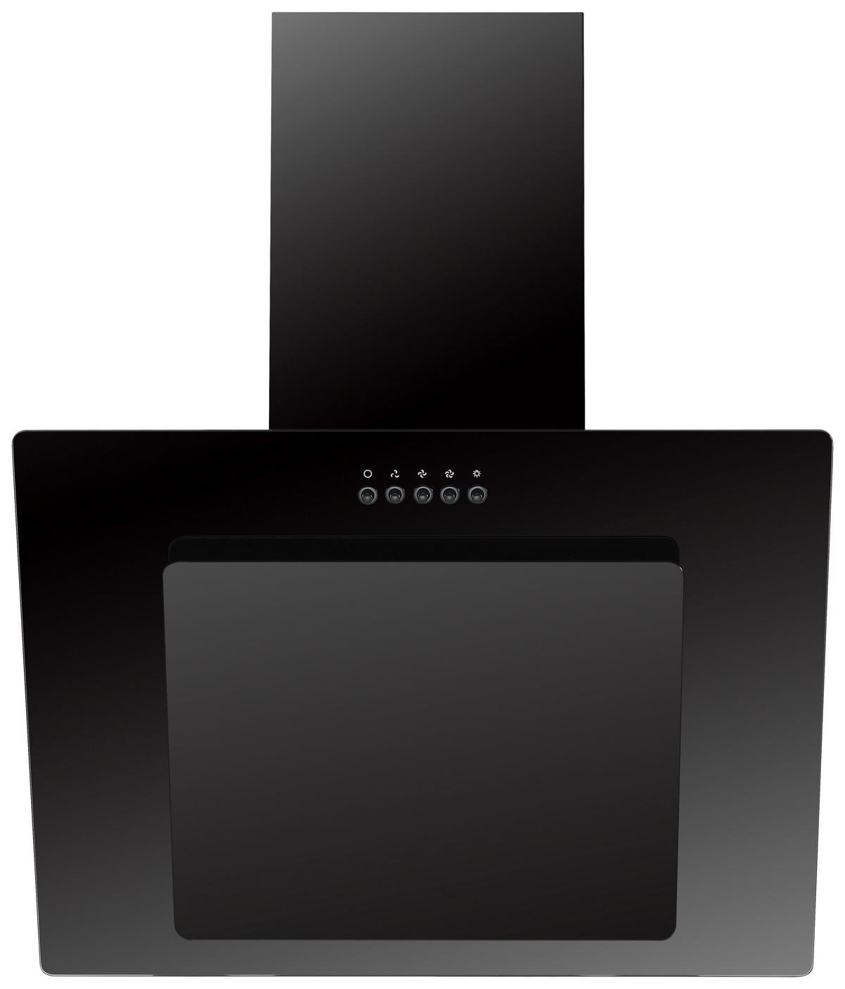 Dunstabzugshaube Respekta Bxh 59,8 X 72,7-110, 7 Cm - Schwarz, Trend, Glas/Metall (59,8/72,7-110,7/30,5cm) - Respekta