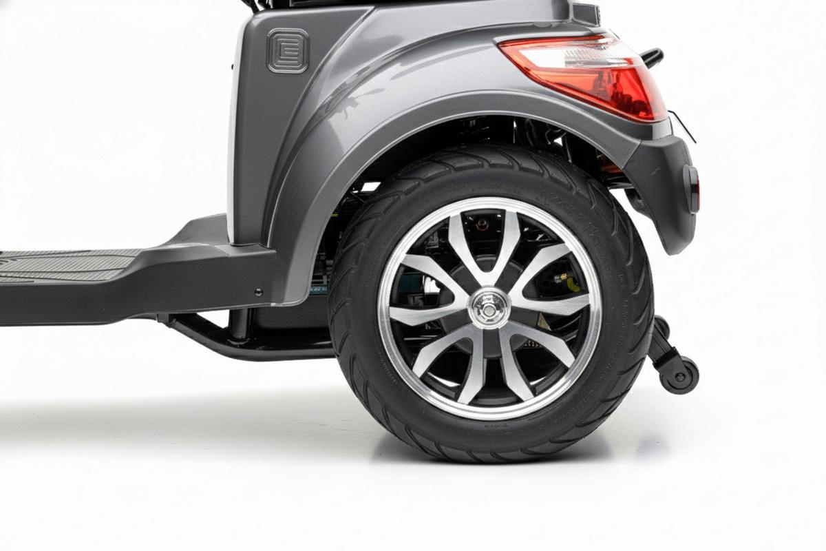 E-Seniorenmobil YOGI-IQL Lithium-Akku, 3-Rad, 1000W - Grau, Basics, Kunststoff/Metall (152/67/102cm)