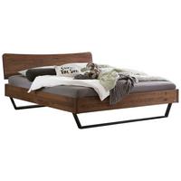 Bett Tresali Nussbaumfarben 140x200 Cm - Anthrazit/Nussbaumfarben, MODERN, Holz (140/200cm) - Hasena