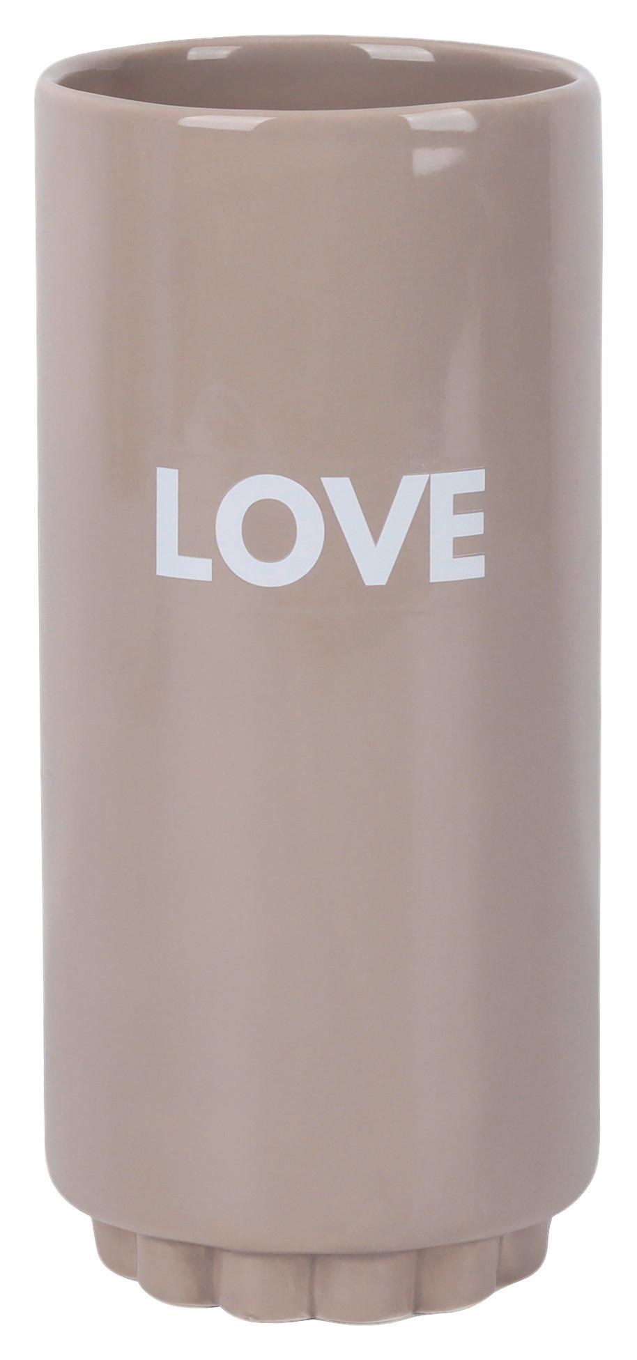 Váza LOVE - pink, keramika (10/22cm) - Mömax
