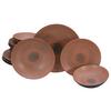 Tafelservice Neapel 16-teilig Steingut, Braun, 4 Personen - Terracotta/Braun, Basics, Keramik - Creatable