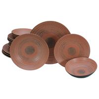 Tafelservice Neapel 16-Teilig Steingut, Braun, 4 Personen - Terracotta/Braun, Basics, Keramik - Creatable