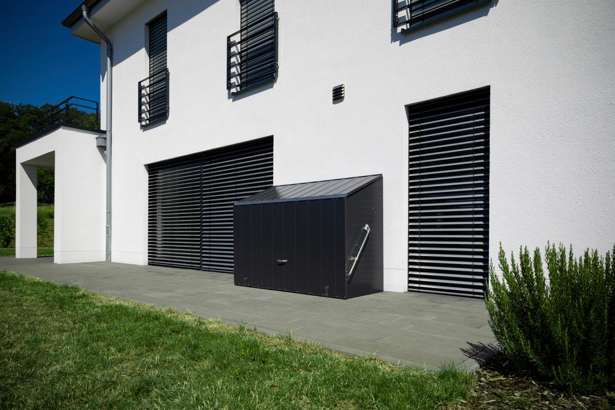 Geräteschrank Metall Sesame Anthrazit B/h: Ca. 76/139 Cm - Anthrazit, Basics, Metall (76/139/185cm)