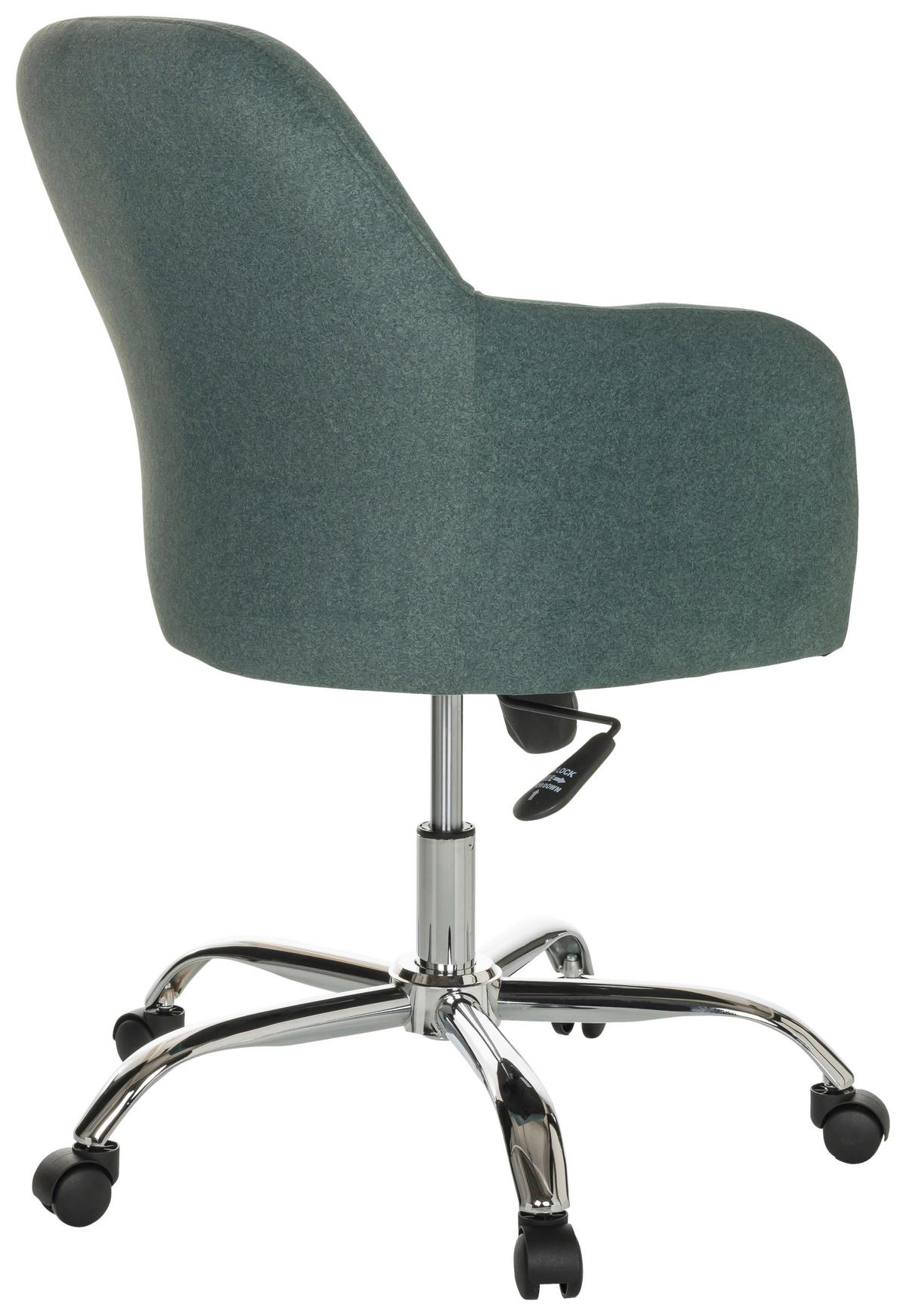 Drehstuhl Solao 300 - Chromfarben/Grün, Basics, Kunststoff/Textil (68/85-94/68cm) - MID.YOU