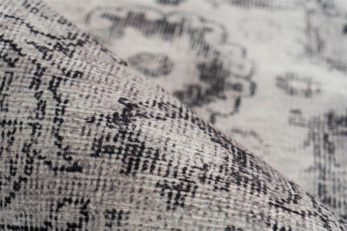 Flachwebteppich Vintage 8400 Hellgrau, 140x200 cm - Hellgrau, KONVENTIONELL, Textil (140/200cm)