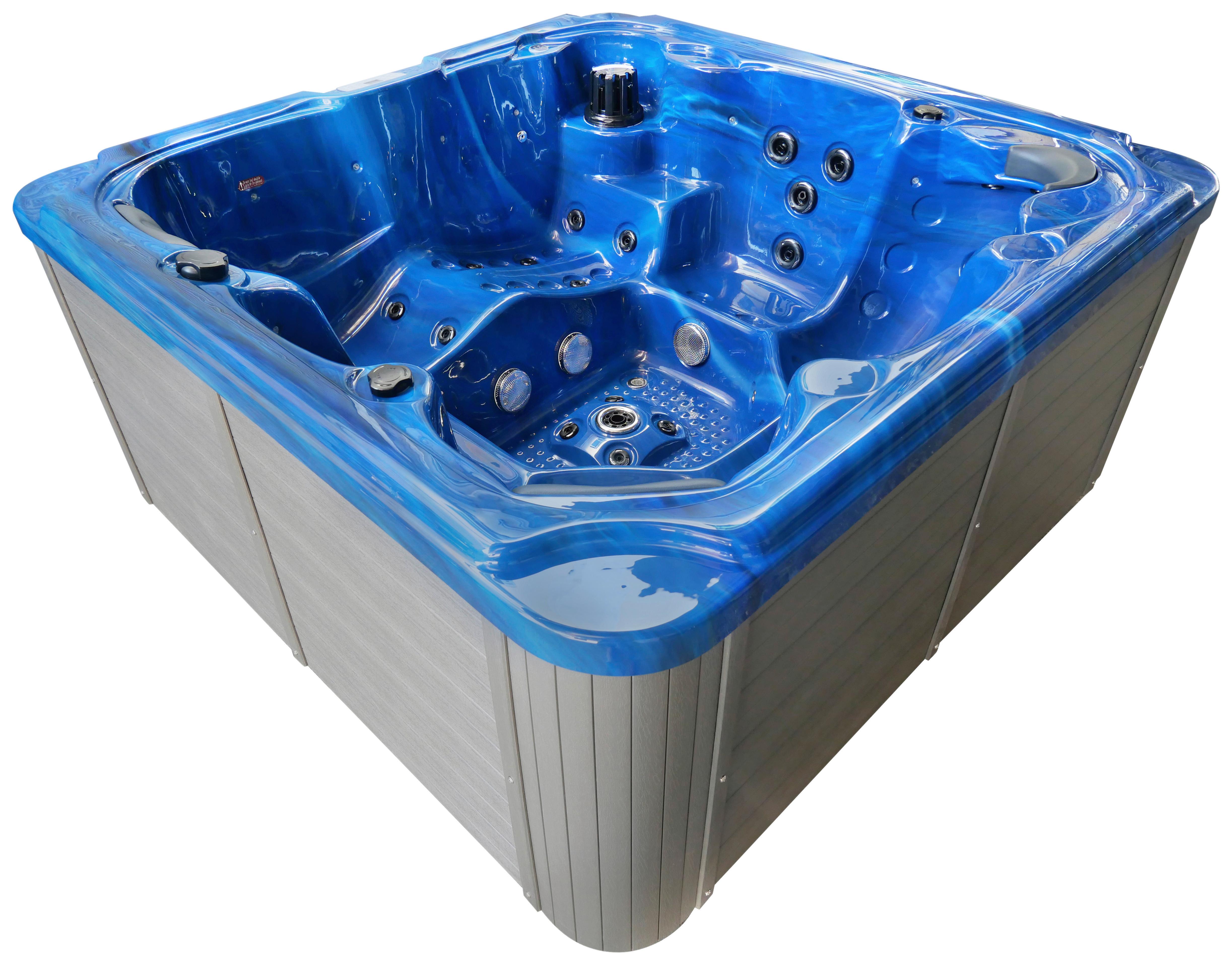 Whirlpool Kunststoff XXL1913 210x210x95 cm - Blau, Basics, Kunststoff (210/95/210cm)