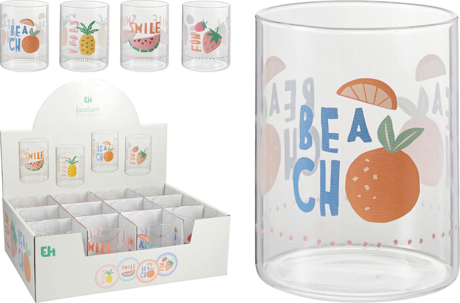 Üveg Pohár Kb. 420ml - áttetsző, Basics, üveg (420ml)