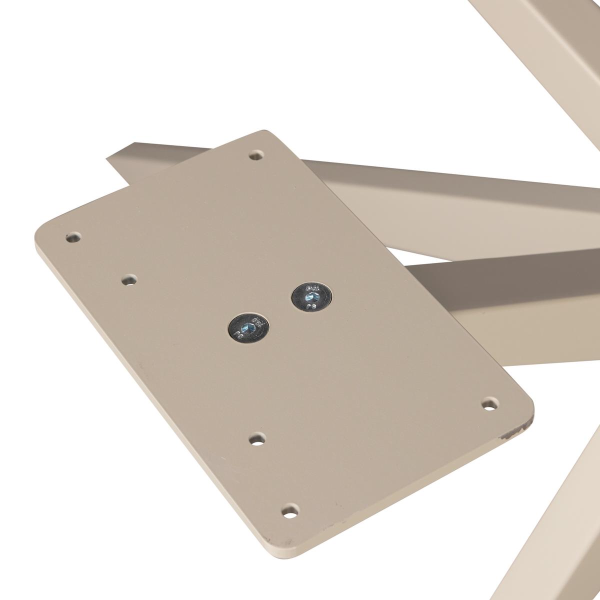 TISCHGESTELL Tablo Grau B: 80cm - Grau, MODERN, Metall (80/72/80cm) - Livetastic