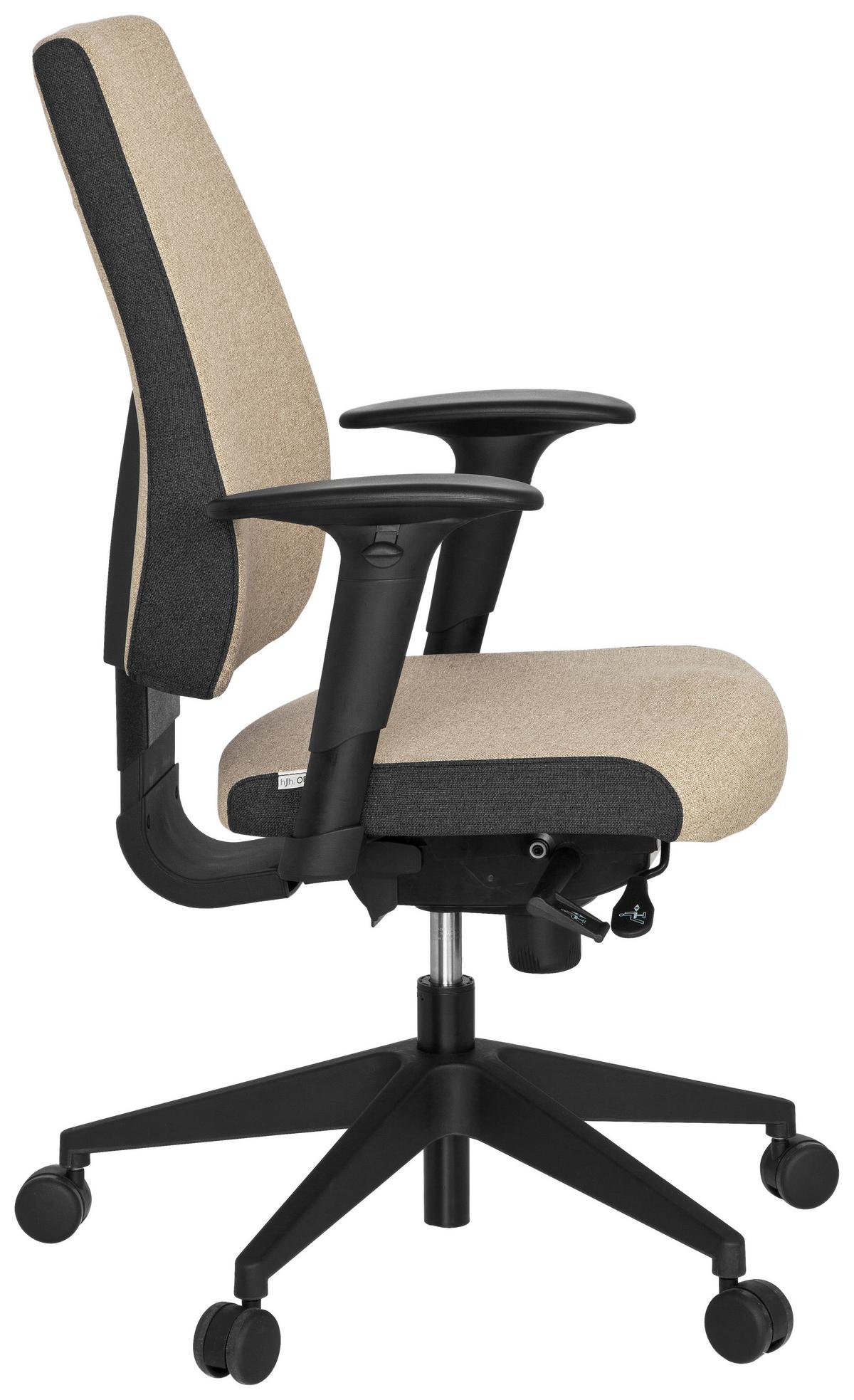 DREHSTUHL PRO-TEC 500 Beige - Dunkelgrau/Beige, MODERN, Kunststoff/Textil (56/123/47cm) - MID.YOU