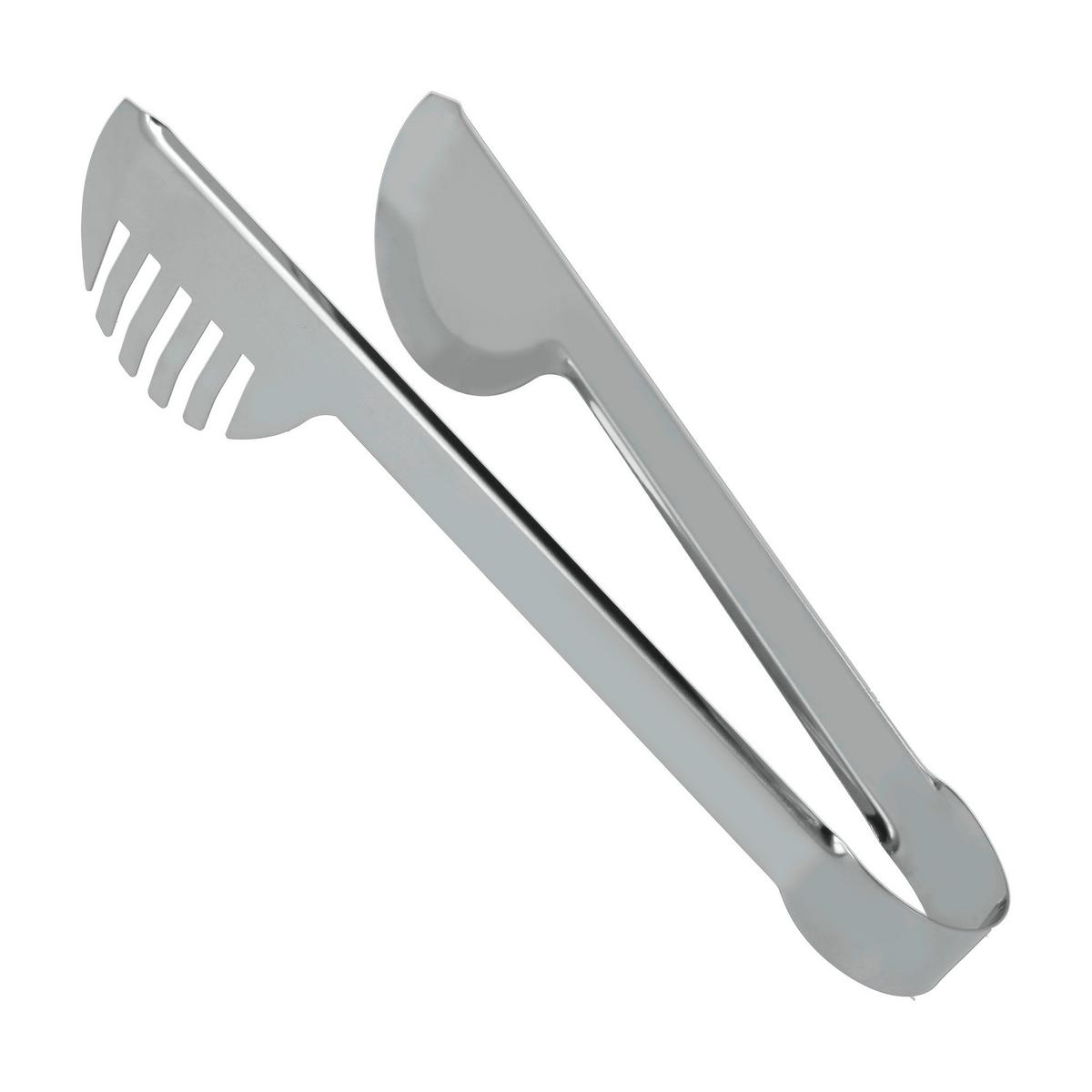 Servierzange Mariola Chrom L: ca. 23 cm - Edelstahlfarben, Basics, Metall (23cm) - Metaltex