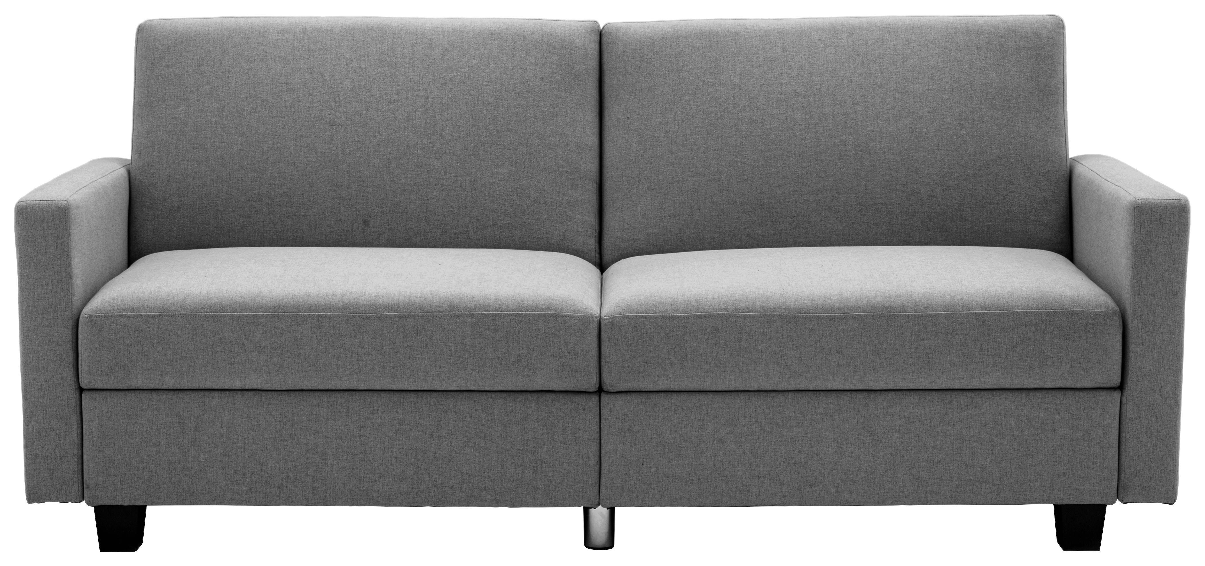 Schlafsofa Kipu Grau B: 192 cm - Schwarz/Grau, Basics, Textil (192/76/85cm) - Livetastic