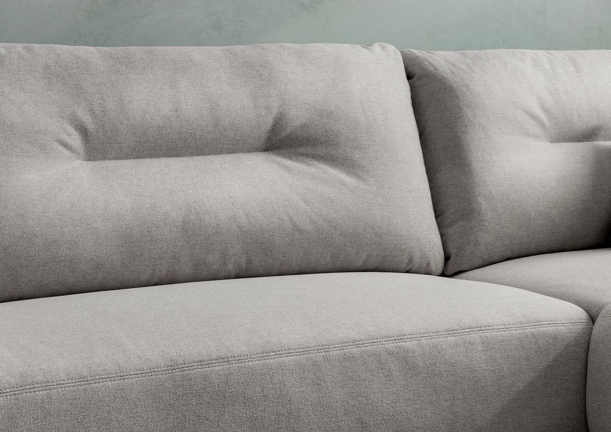 Ecksofa Piatelli Grau S: 269x172 cm - Schwarz/Grau, MODERN, Textil (269/172cm) - MID.YOU