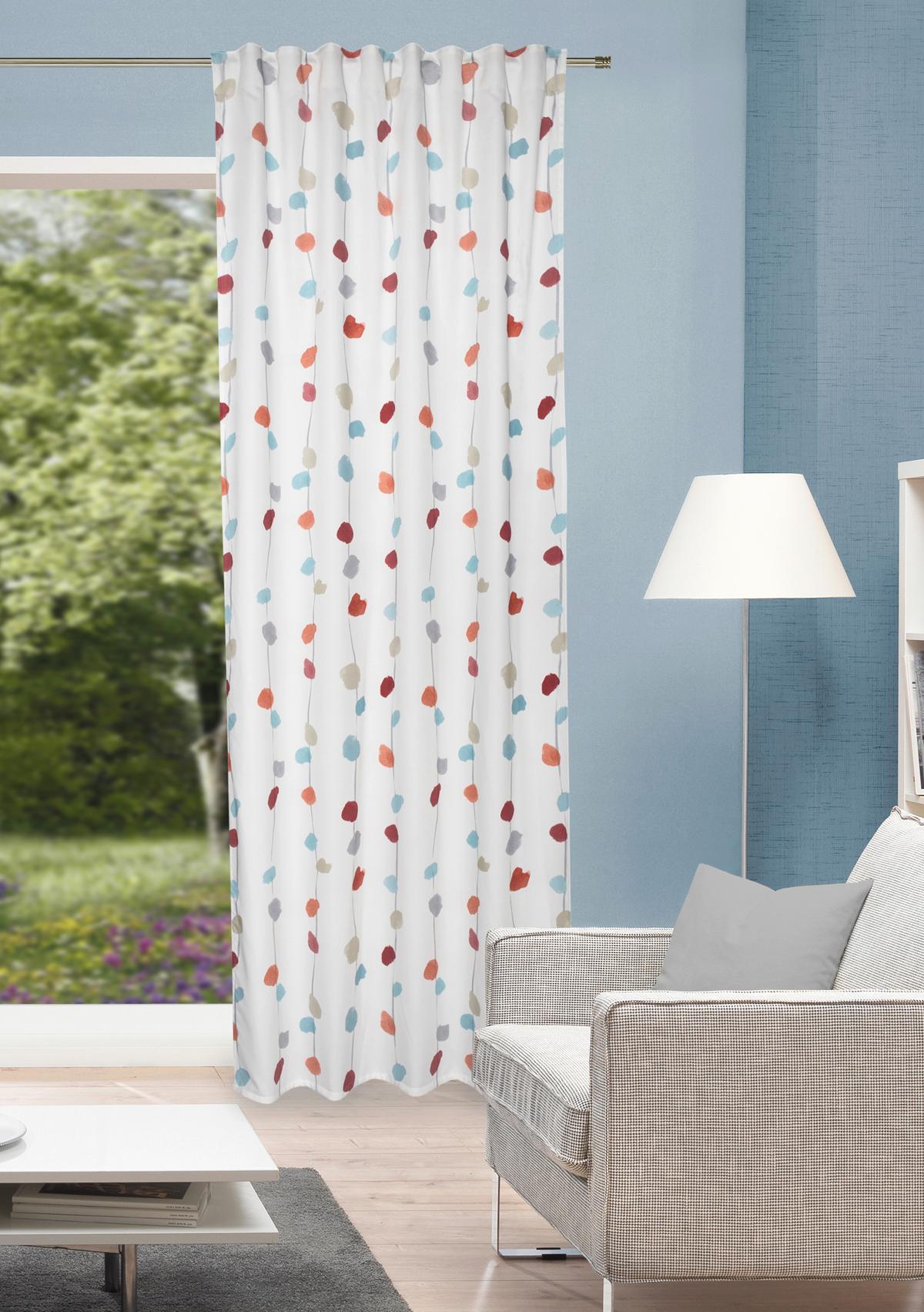 Fertigvorhang Effie - Terracotta, KONVENTIONELL, Textil (135/245cm)