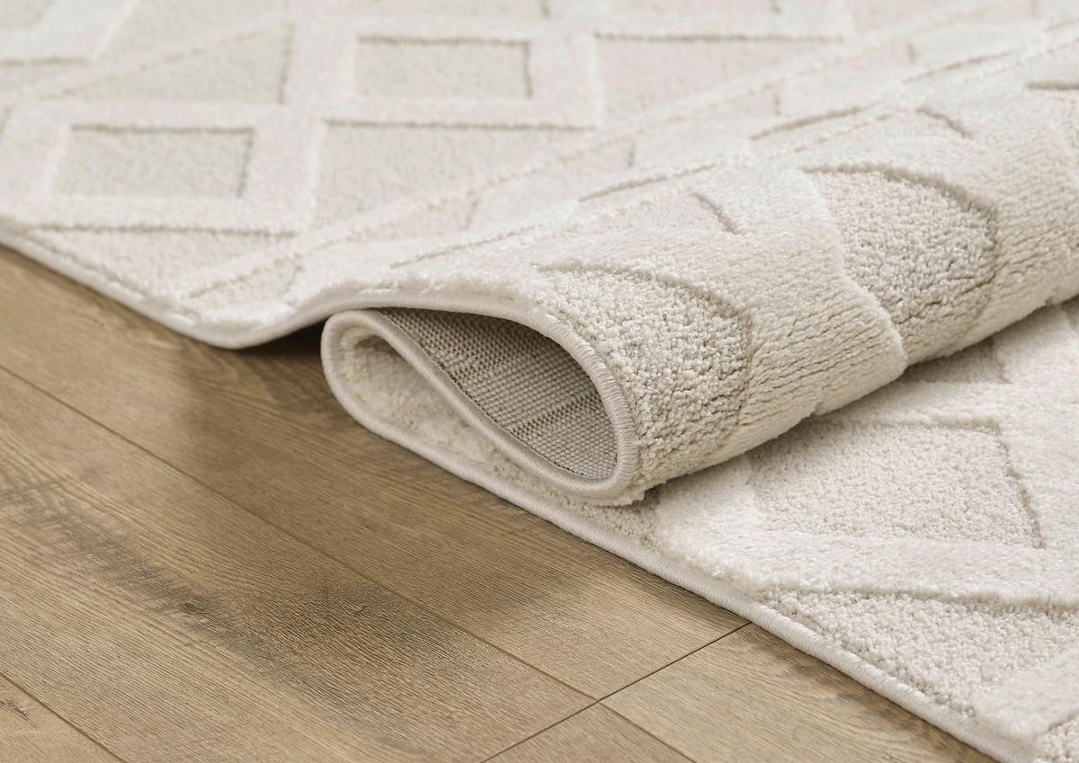 Läufer Elio - Beige/Creme, KONVENTIONELL, Textil (80/300cm)